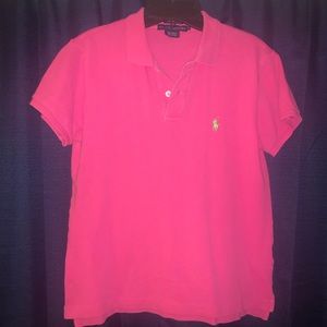 Women’s Pink Ralph Lauren Polo - Sz Medium